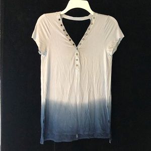 American Eagle Outfitters Blue Gradient Top